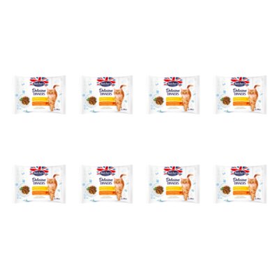 Karma dla kota BUTCHER'S Delicious Dinners z kurczakiem i z kurczakiem i indykiem (32 x 100 g)