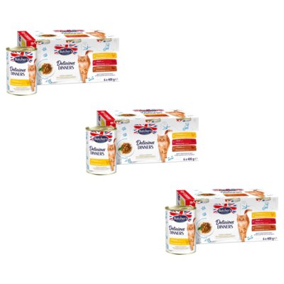 Karma dla kota BUTCHER'S Delicious Dinners Megapack Mix smaków (18 x 400 g)