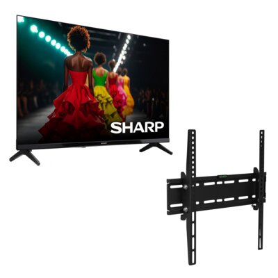 Telewizor SHARP 32HA1705E 32" LED + Uchwyt GOTZE & JENSEN do TV 32-55 cali TM3540T uchylny regulowany w pionie Czarny