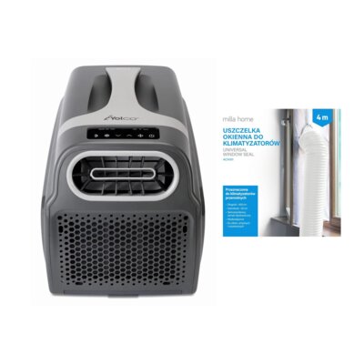 Klimatyzator YOLCO TC390 + Uszczelka okienna MILLA HOME do klimatyzatorów przenośnych ACA101