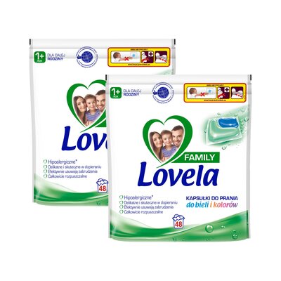 Kapsułki do prania LOVELA Family - 96 szt.