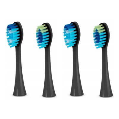 Oryginalna końcówka do szczoteczki BERDSEN Galaxy (4 szt.) Czarny (Delikatna dla zębów)