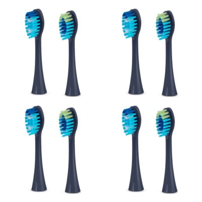 Oryginalna końcówka do szczoteczki BERDSEN Galaxy (8 szt.) Granatowy (Delikatna dla zębów)
