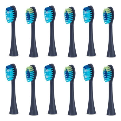 Oryginalna końcówka do szczoteczki BERDSEN Galaxy (12 szt.) Granatowy (Delikatna dla zębów)