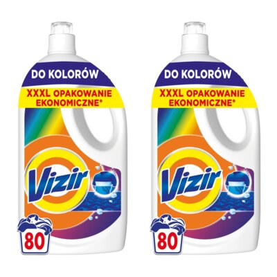 Płyn do prania VIZIR Color 2 x 3600 ml do kolorowych tkanin