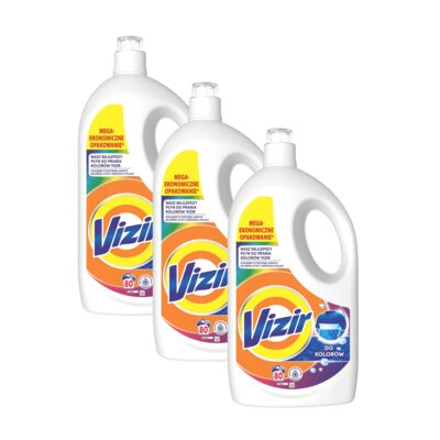 Płyn do prania VIZIR Color 3 x 3600 ml do kolorowych tkanin