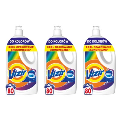 Płyn do prania VIZIR Color 3 x 3600 ml do kolorowych tkanin