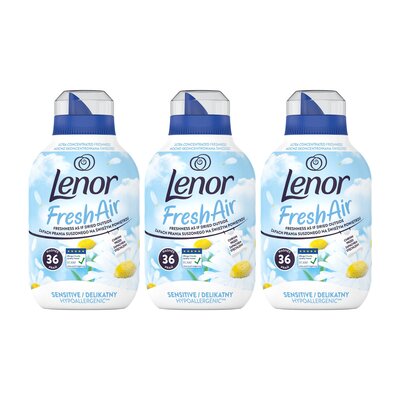Płyn do płukania LENOR Fresh Air Effect Sensitive 3 x 504 ml