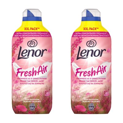 Płyn do płukania LENOR Fresh Air Effect Pink Blossom 2 x 1204 ml