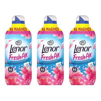 Płyn do płukania LENOR Fresh Air Effect Pink Blossom 3 x 1204 ml