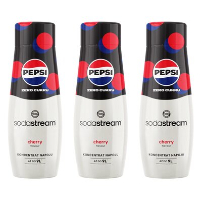 Syrop do saturatorów SODASTREAM Pepsi Max Cherry Zero Cukru 3 x 440 ml