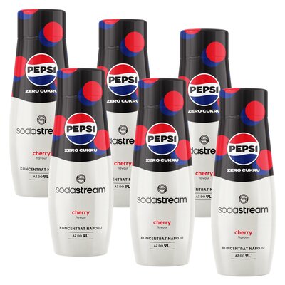 Syrop do saturatorów SODASTREAM Pepsi Max Cherry Zero Cukru 6 x 440 ml