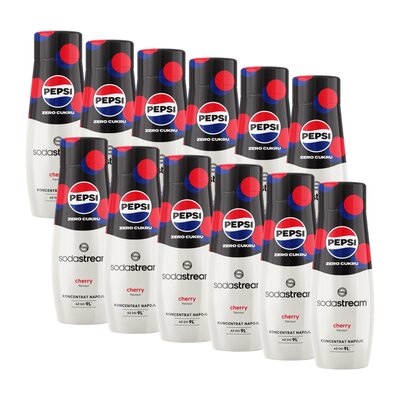 Syrop do saturatorów SODASTREAM Pepsi Max Cherry Zero Cukru 12 x 440 ml