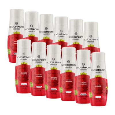 Syrop do saturatorów SODASTREAM Malina 12 x 440 ml bez cukru