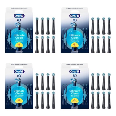 Oryginalna końcówka szczoteczki ORAL-B IO Ultimate Clean Czarny (32 szt.) (Skuteczne czyszczenie)