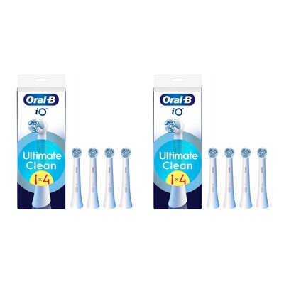 Oryginalna końcówka szczoteczki ORAL-B IO Ultimate Clean Biały (8 szt.) (Usuwa płytkę bakteryjną)