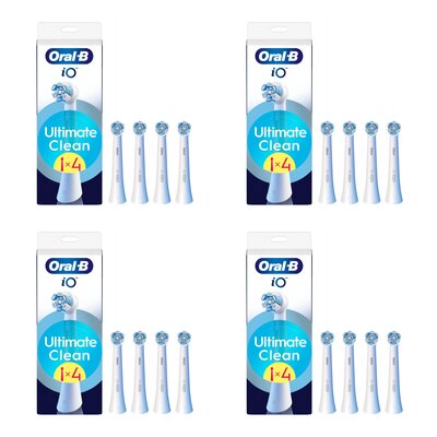 Oryginalna końcówka szczoteczki ORAL-B iO Ultimate Clean Biały (16 szt.) (Usuwa płytkę bakteryjna)