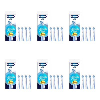 Oryginalna końcówka szczoteczki ORAL-B iO Ultimate Clean Biały (24 szt.) (Usuwa płytkę bakteryjną)