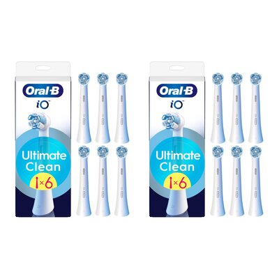 Oryginalna końcówka szczoteczki ORAL-B iO Ultimate Clean Biały (12 szt.) (Usuwa płytkę bakteryjną)