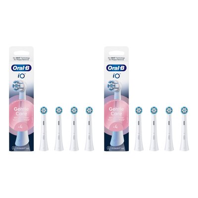 Oryginalna końcówka szczoteczki ORAL-B iO Gentle Care Biały (8 szt.) (Delikatna pielęgnacja)