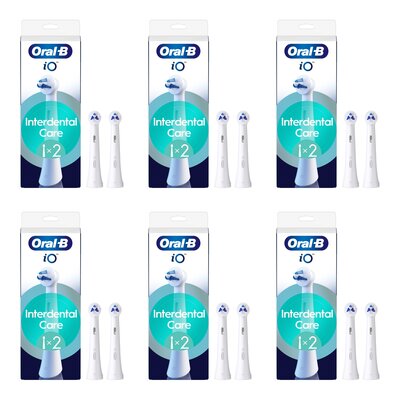 Oryginalna końcówka szczoteczki ORAL-B iO Interdental Clean Biały (12 szt.) (Czyszczenie trudno dostępnych miejsc)
