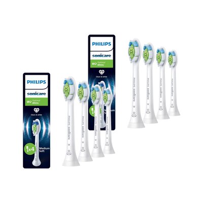 Oryginalne końcówki Philips Sonicare W2 HX6064/87 Średnio miękkie włókna (8 szt.) (Wybielające)