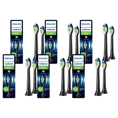 Oryginalne końcówki Philips Sonicare W2 HX6062/88 Średnio miękkie włókna (12 szt.) (Wybielające)