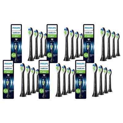 Oryginalne końcówki Philips Sonicare W2 HX6064/88 Średnio miękkie włókna (24 szt.) (Wybielające)
