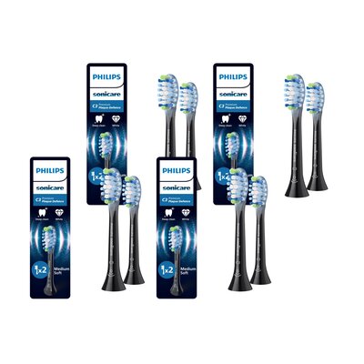 Oryginalne końcówki PHILIPS Sonicare C3 HX9042/88 Średnio miękkie włókna (8 szt.) (Zaawansowane usuwanie płytki bakteryjnej)