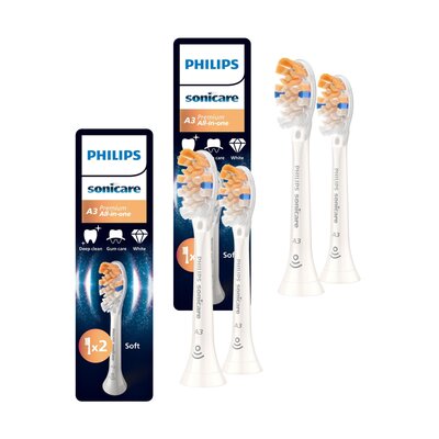 Oryginalne końcówki Philips Sonicare HX9092/87 Miękkie włókna (4 szt.) (Kompleksowa zaawansowana pielęgnacja)