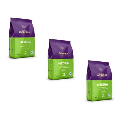 Kawa ziarnista LÖFBERGS Medium Roast Arabica 3 x 1 kg