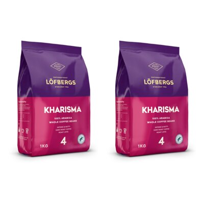 Kawa ziarnista LOFBERGS Kharisma Dark Roast Arabica 2 x 1 kg