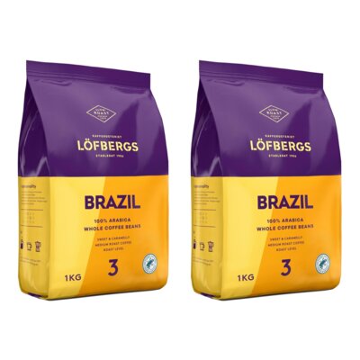 Kawa ziarnista LÖFBERGS Brazil 2 x 1 kg