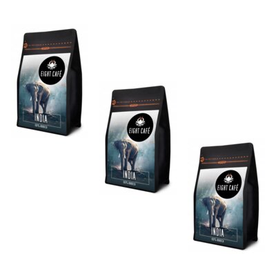 Kawa ziarnista EIGHT CAFE India Arabica 3 x 0.5 kg (Rzemieślnicza)
