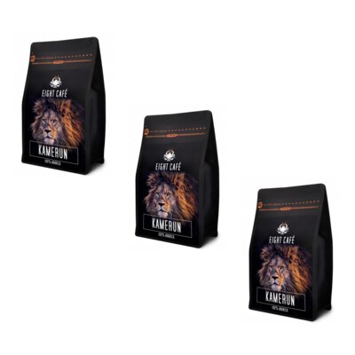 Kawa ziarnista EIGHT CAFE Kamerun Arabica 3 x 0.5 kg (Rzemieślnicza)