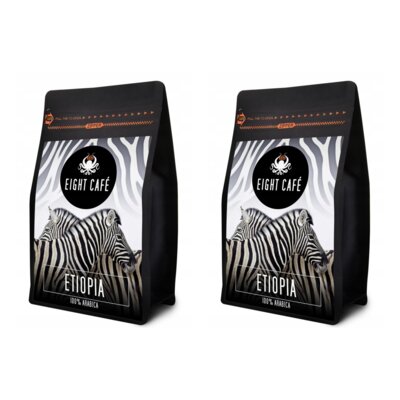 Kawa ziarnista EIGHT CAFE Etiopia Arabica 2 x 0.5 kg (Rzemieślnicza)
