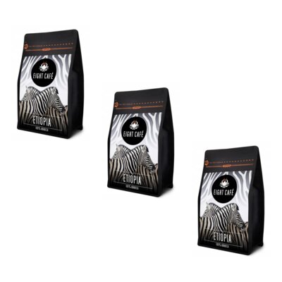 Kawa ziarnista EIGHT CAFE Etiopia Arabica 3 x 0.5 kg (Rzemieślnicza)