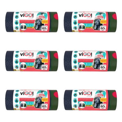 Worki na śmieci VIGO Magic 60L (48 sztuk)