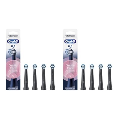Oryginalna końcówka szczoteczki ORAL-B IO Gentle Care (8 szt.) (Delikatna pielęgnacja) Czarny