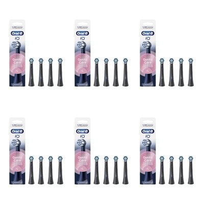 Oryginalna końcówka szczoteczki ORAL-B IO Gentle Care (24 szt.) (Delikatna pielęgnacja) Czarny