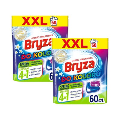 Kapsułki do prania BRYZA 4 w 1 Spring Freshness do koloru 120 szt.