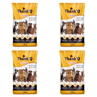 Karma dla psa THANK'Q Standard Kurczak 4 x 10 kg