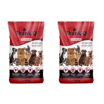 Karma dla psa THANK'Q Standard Szynka 2 x 10 kg