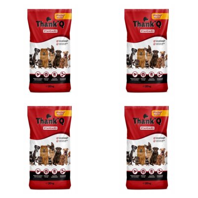 Karma dla psa THANK'Q Standard Szynka 4 x 20 kg