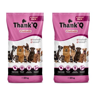 Karma dla psa THANKQ Standard Jagnięcina 2 x 20 kg