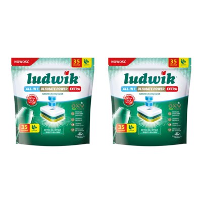 Tabletki do zmywarek LUDWIK All In One Ultimate Power Extra Lemon 70 szt.