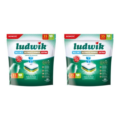 Tabletki do zmywarek LUDWIK All In One Ultimate Power Extra Mint 70 szt.