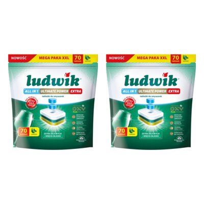 Tabletki do zmywarek LUDWIK All In One Ultimate Power Extra Lemon 140 szt.