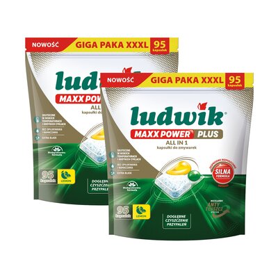 Kapsułki do zmywarek LUDWIK Maxx Power Plus - 190 szt.