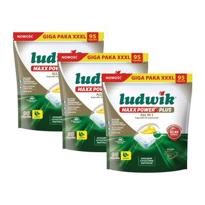 Kapsułki do zmywarek LUDWIK Maxx Power Plus - 285 szt.